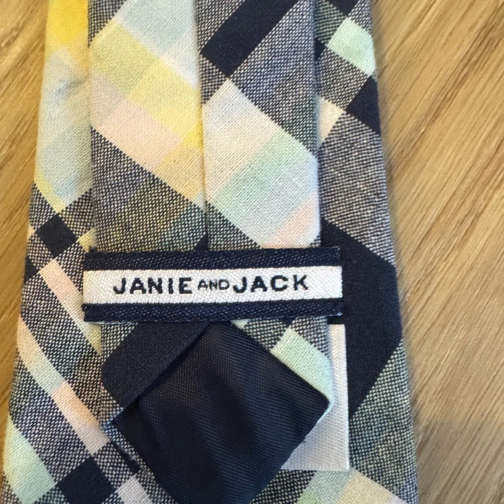Janie and Jack Multicolor Plaid Tie